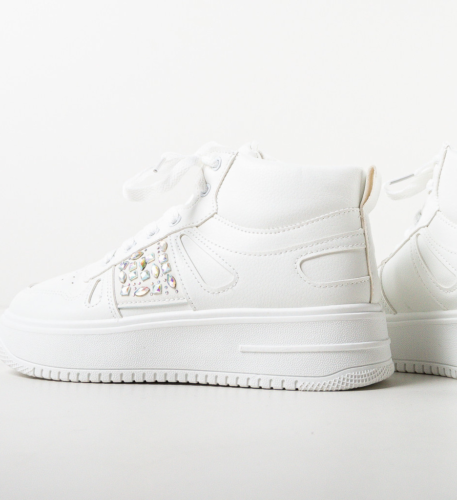 Sneakers Dama Jaria Albi - Confort și Stil - imagine 6