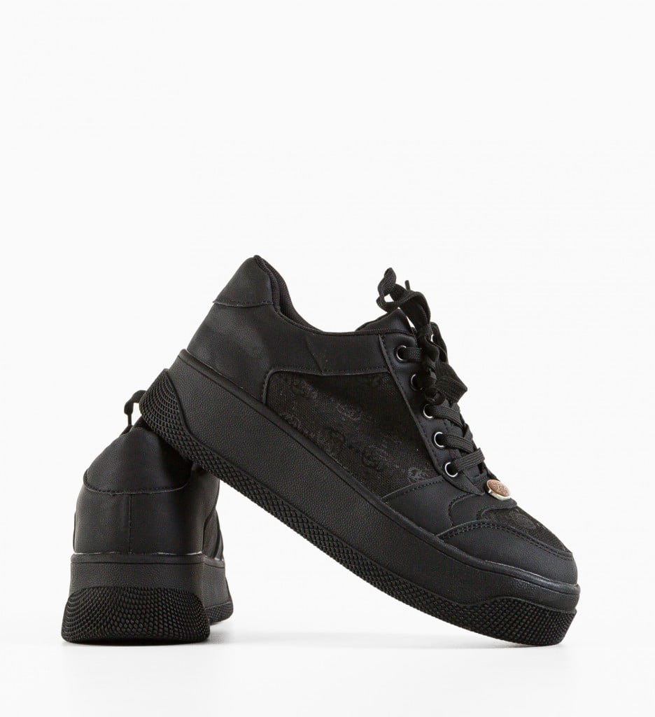 Sneakers Dama Guett Negri - Confort Sport - imagine 6