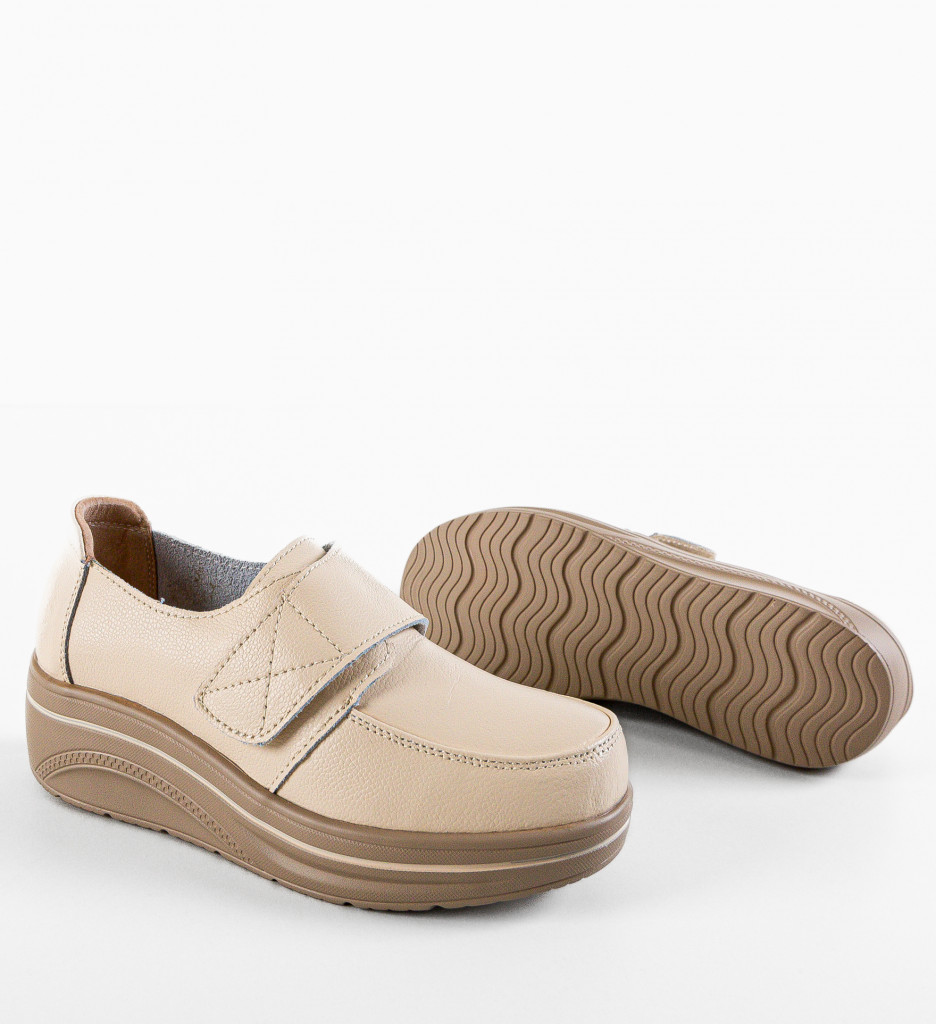 Pantofi Hausberg Bej 2 | Confort Zilnic - imagine 15