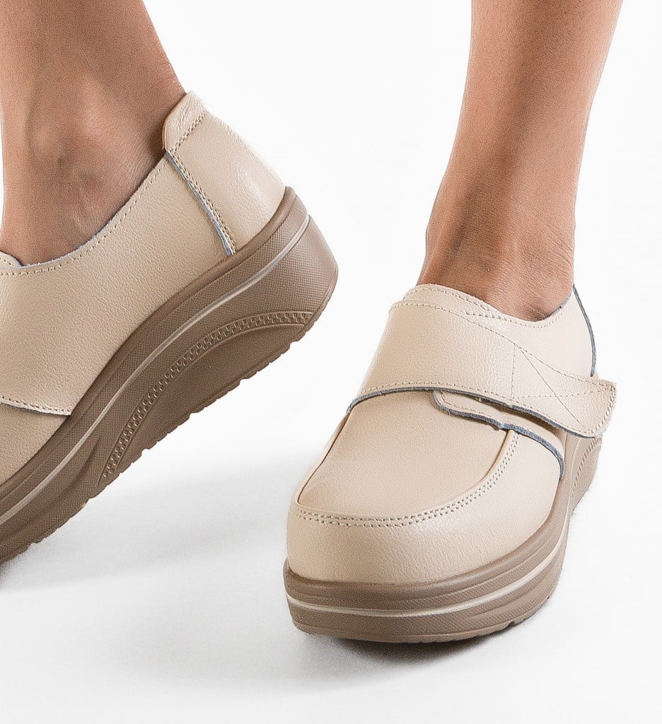 Pantofi Hausberg Bej 2 | Confort Zilnic - imagine 8