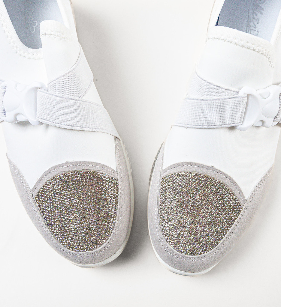 Sneakers Dama Tensive Albi | Stil și Confort - imagine 8