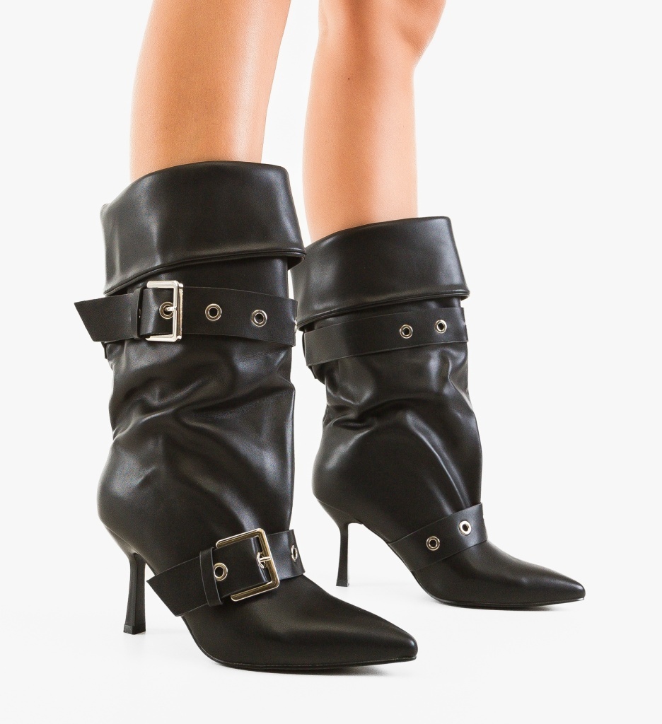 Botine Dede Negre Depurtat - Eleganță Urbană - imagine 5