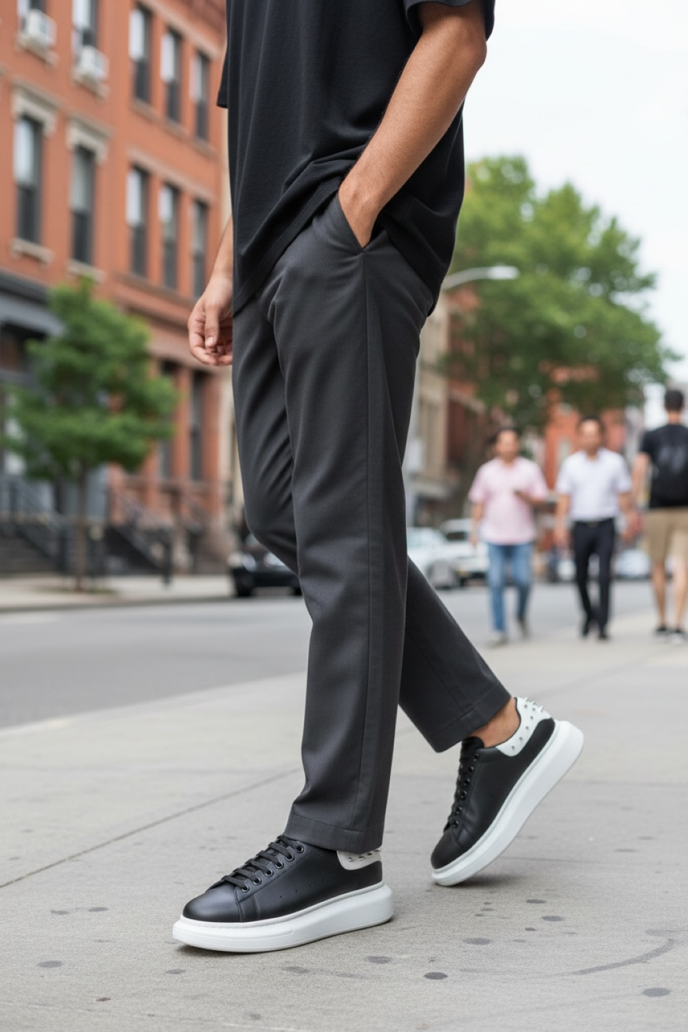 Adidași Bărbați Casual Negri Confort Model 6626