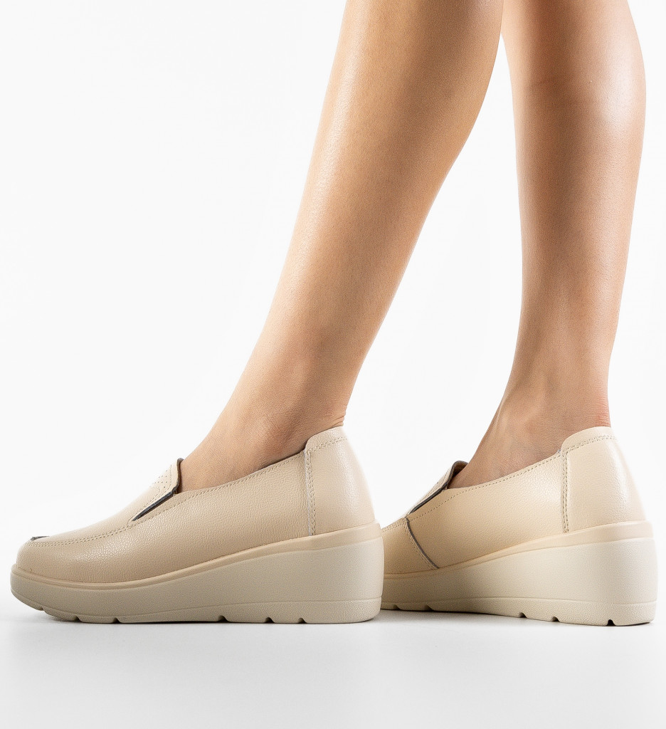 Pantofi Casual Sanam Bej - Confort și Stil Zilnic - imagine 3