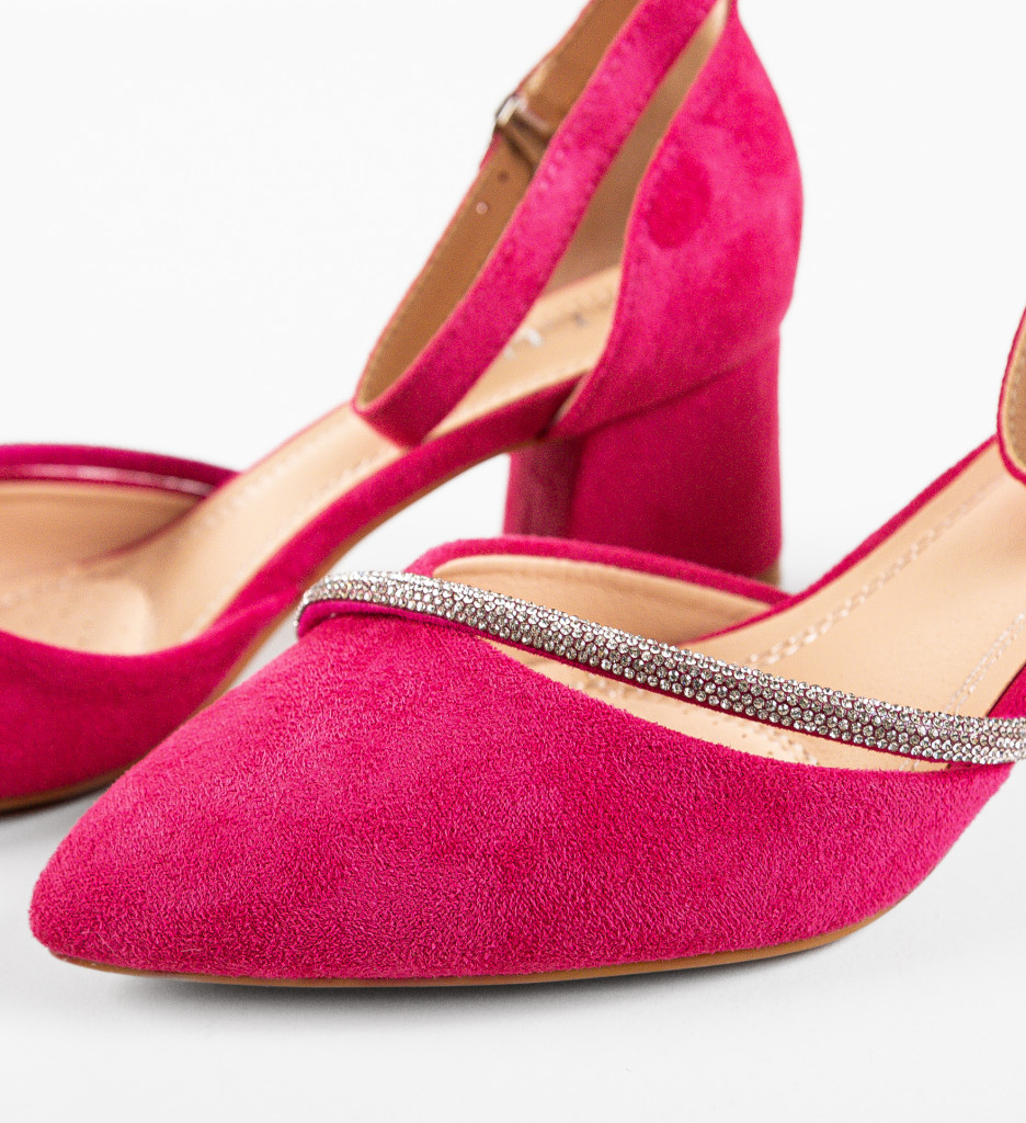 Pantofi cu Toc Fuchsia Pamela | Stil și Eleganță - imagine 8