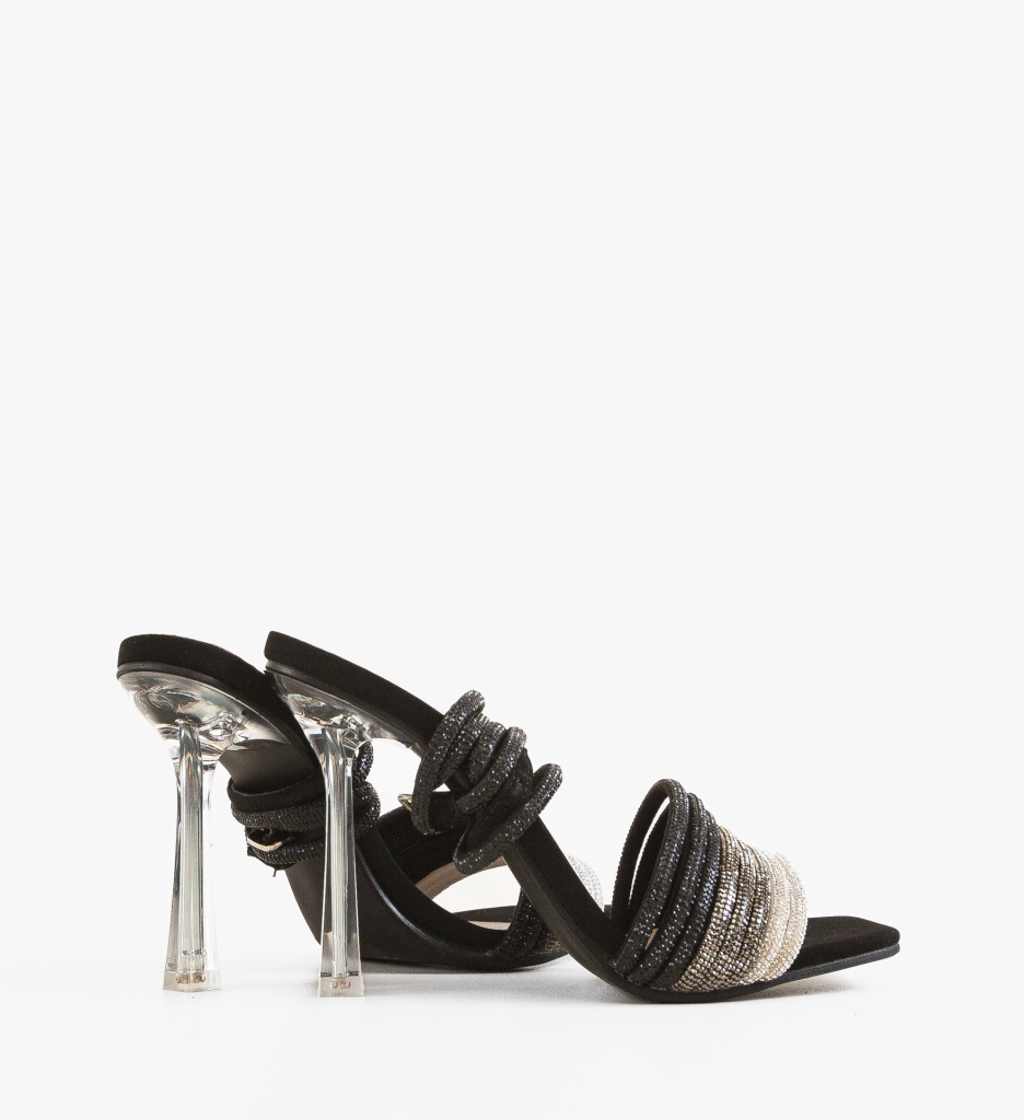 Sandale Toc Anttoni Negre | Eleganță și Stil - imagine 3