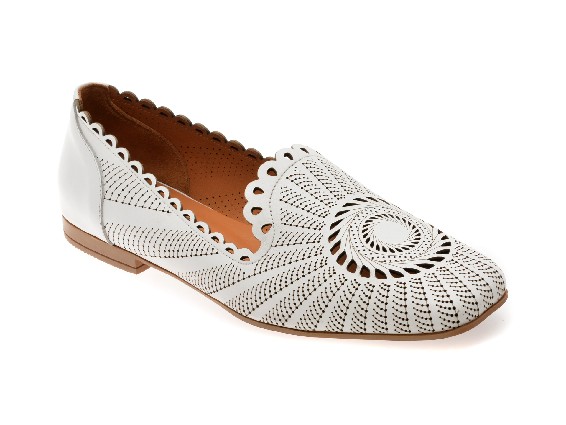 Mocasini Image Albi | Eleganță și Confort Piele