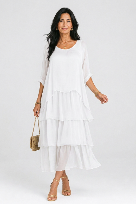 Rochie Eleganta din Matase | Shopika - imagine 2