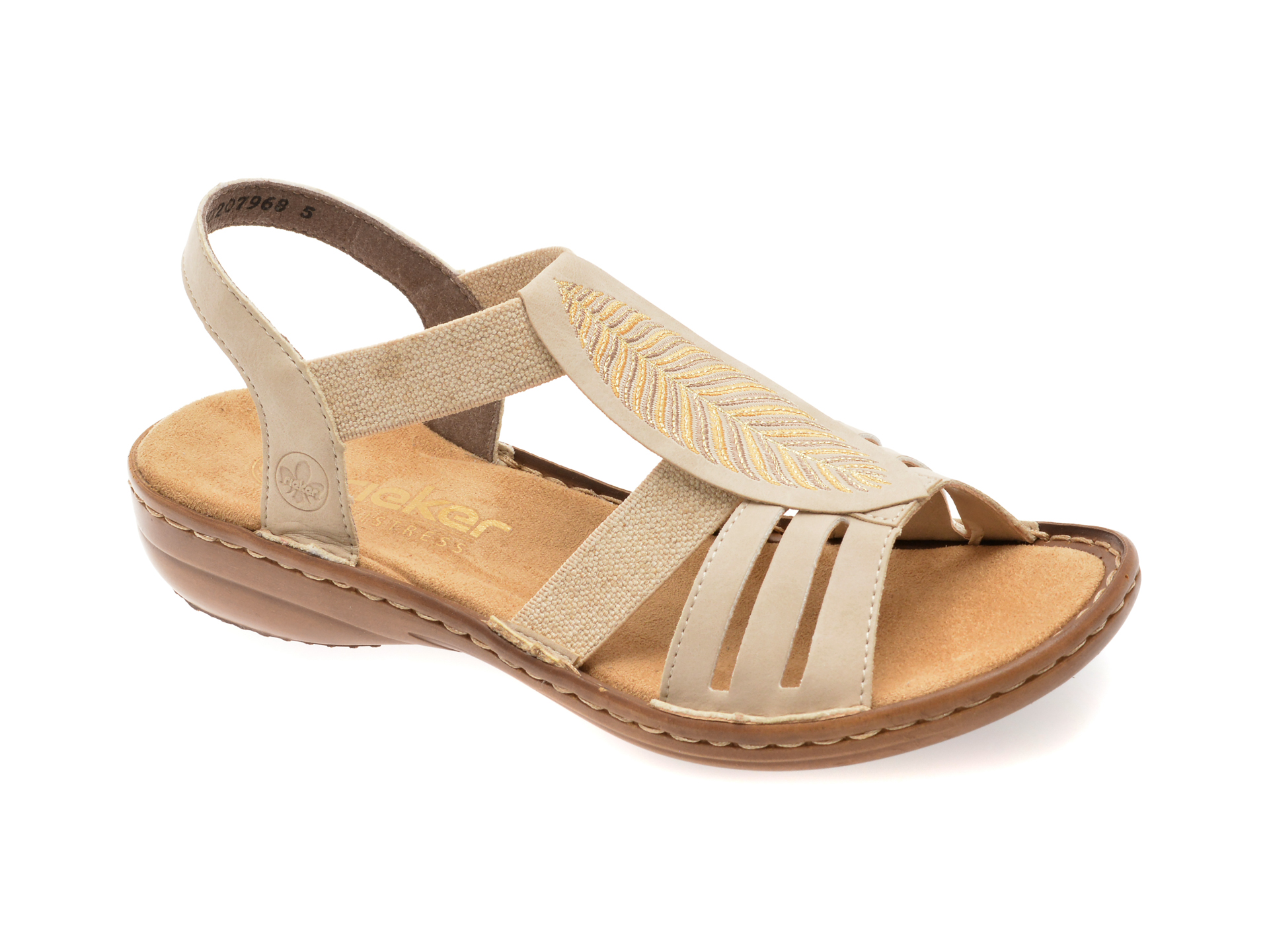 Sandale Rieker Confort Bej | Piele Eco