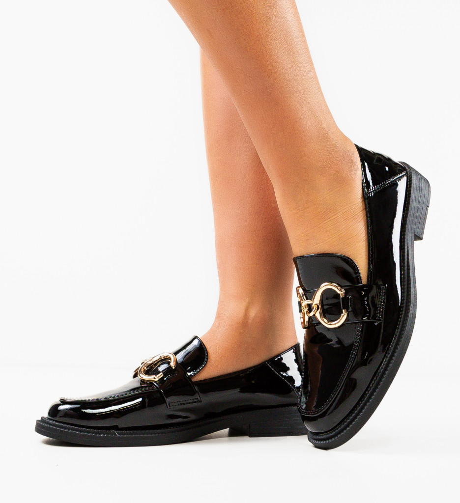 Pantofi Casual Negri | Versatilitate Urbană - imagine 2