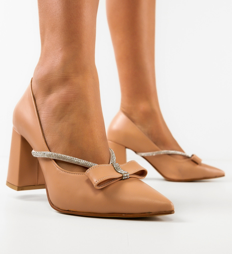 Pantofi Toc Nude Eleganți - Stil & Confort - imagine 2