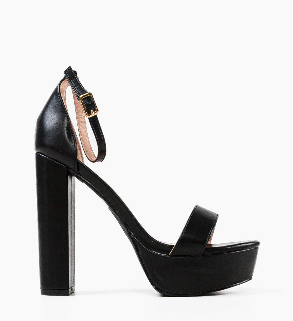 Sandale Toc Reich Negre | Eleganță și Stil - imagine 5