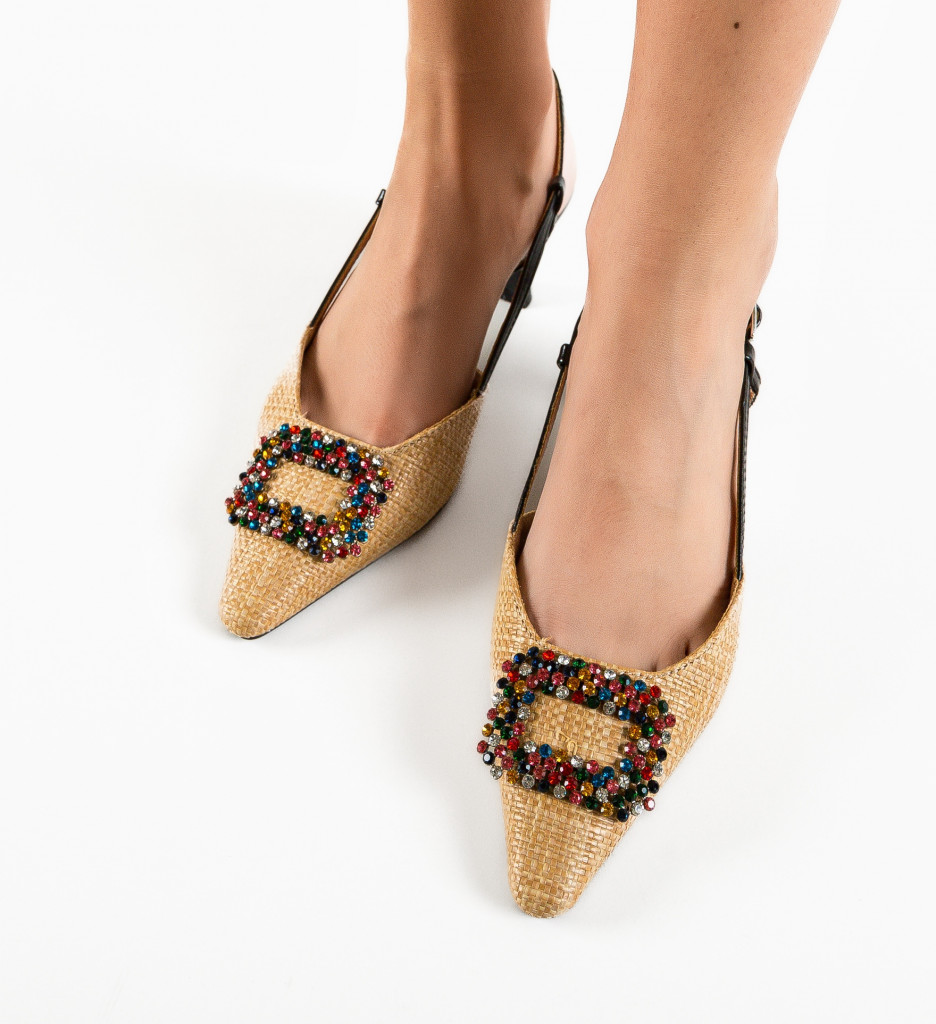 Pantofi Rafiana Bej | Eleganță și Stil - imagine 4