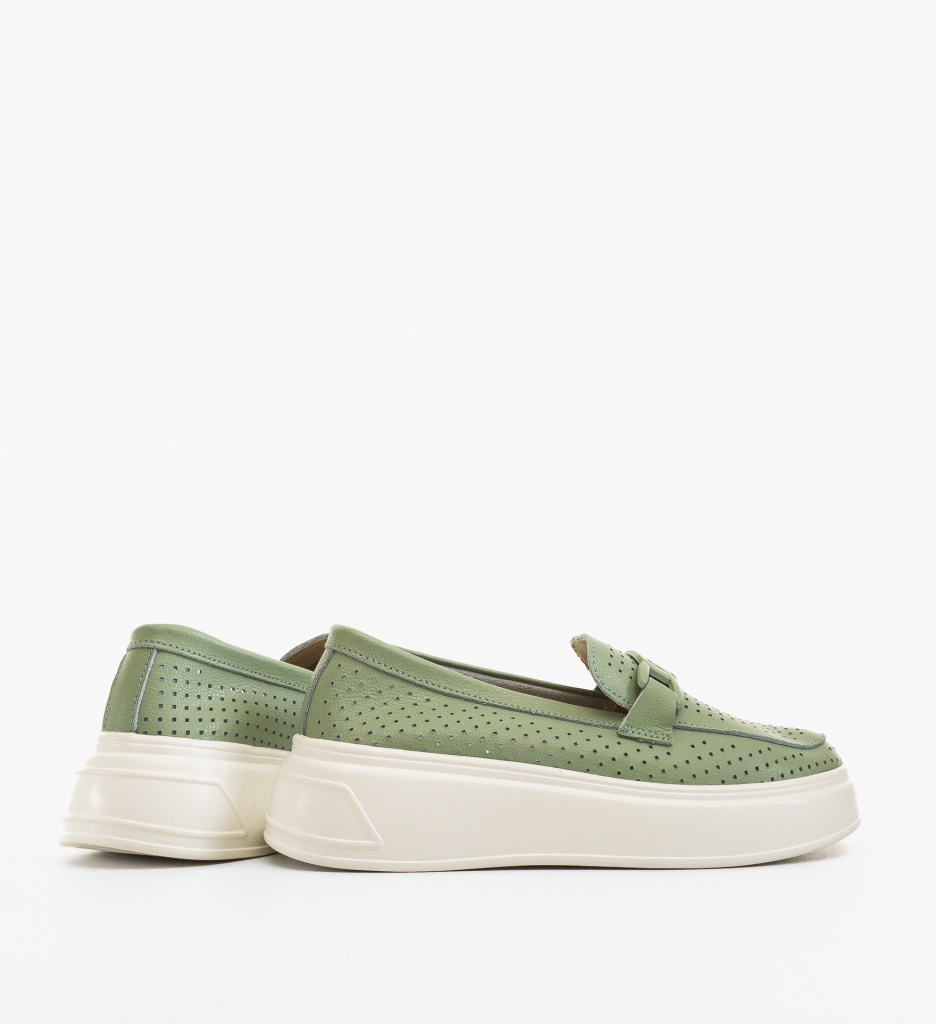Pantofi Casual Lezzer Verzi - Confort & Stil - imagine 2