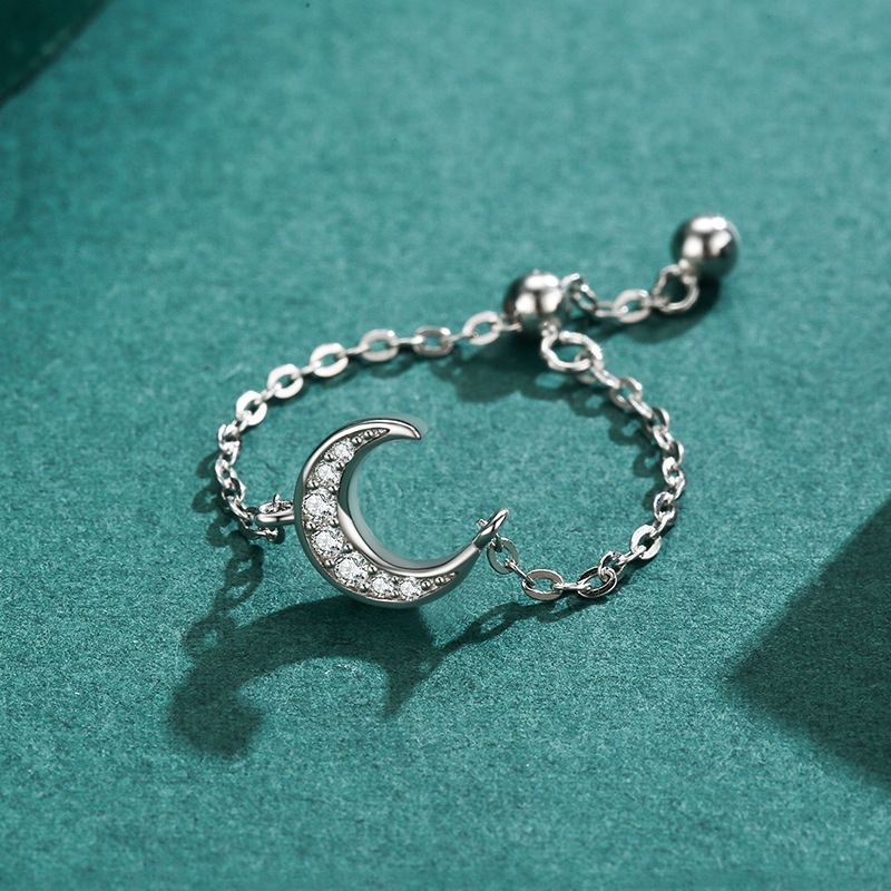 Inel Argint Reglabil Semiluna Delis | JW1825 - imagine 3