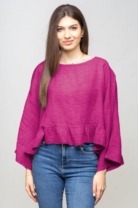 Bluza In Oversize cu Volanaș | Shopika