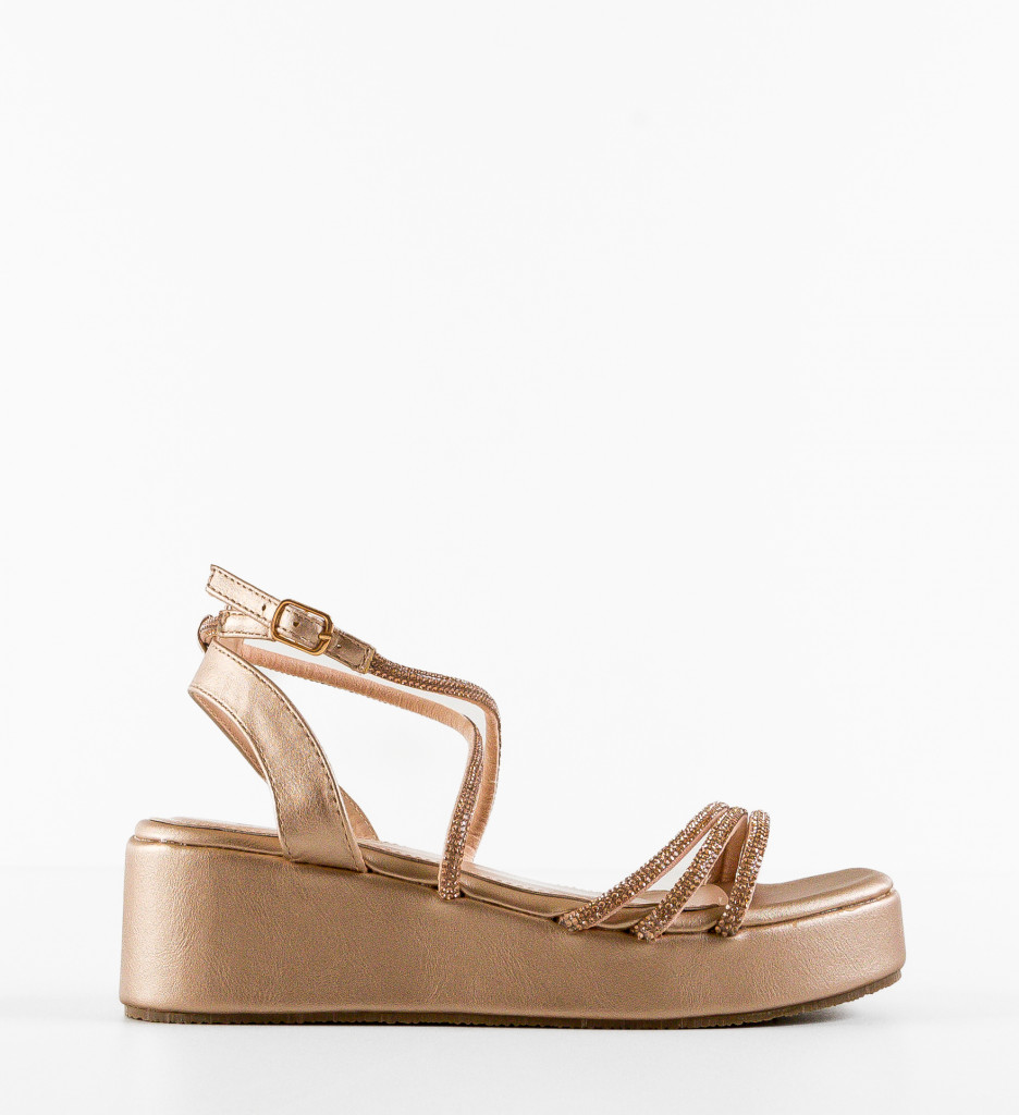 Sandale Dama Okel Bronze - Eleganță și Confort - imagine 4