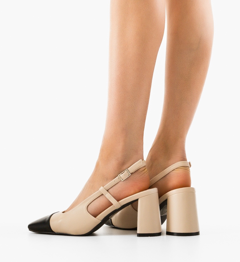 Pantofi Dama Calum Bej | Eleganți și Moderni - imagine 2