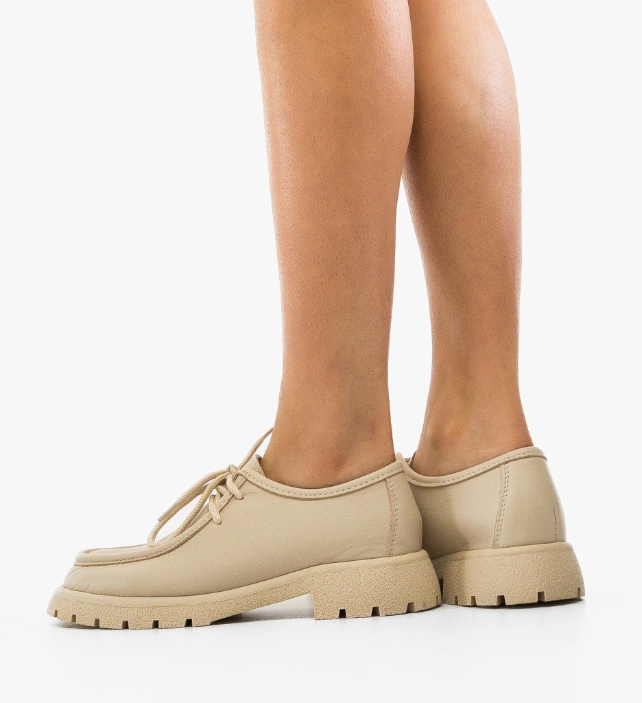 Pantofi Casual Dama Palome Bej | Confort & Stil - imagine 2
