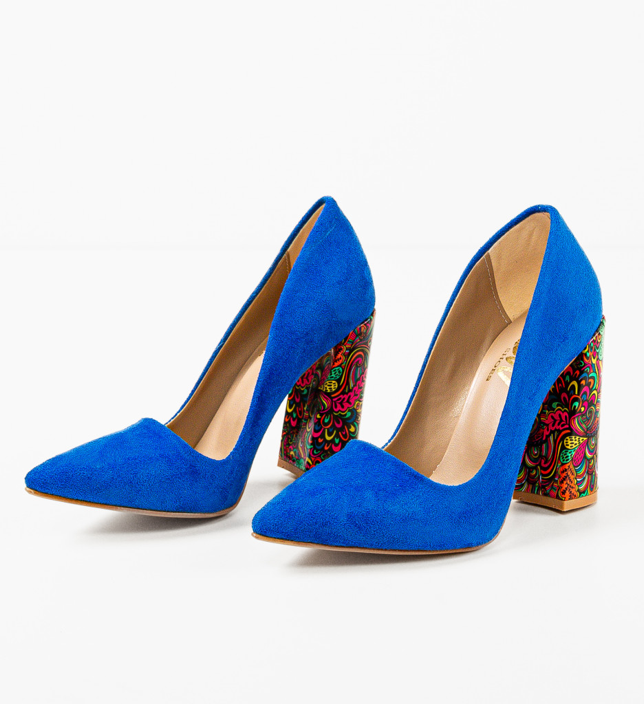 Pantofi Monina Albastre - Eleganță și Stil - imagine 3
