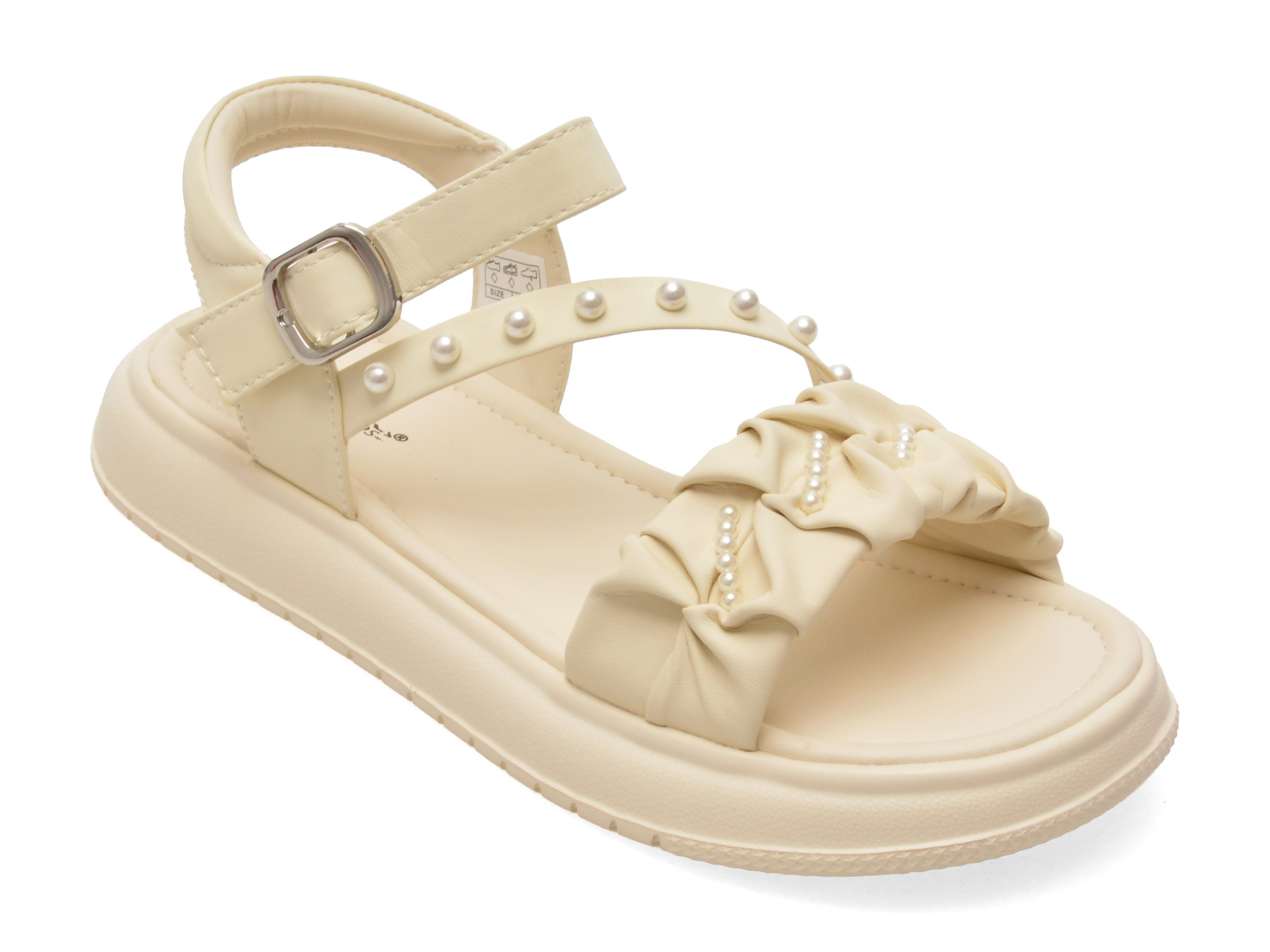 Sandale SELECTION KIDS Albe din Piele Ecologică