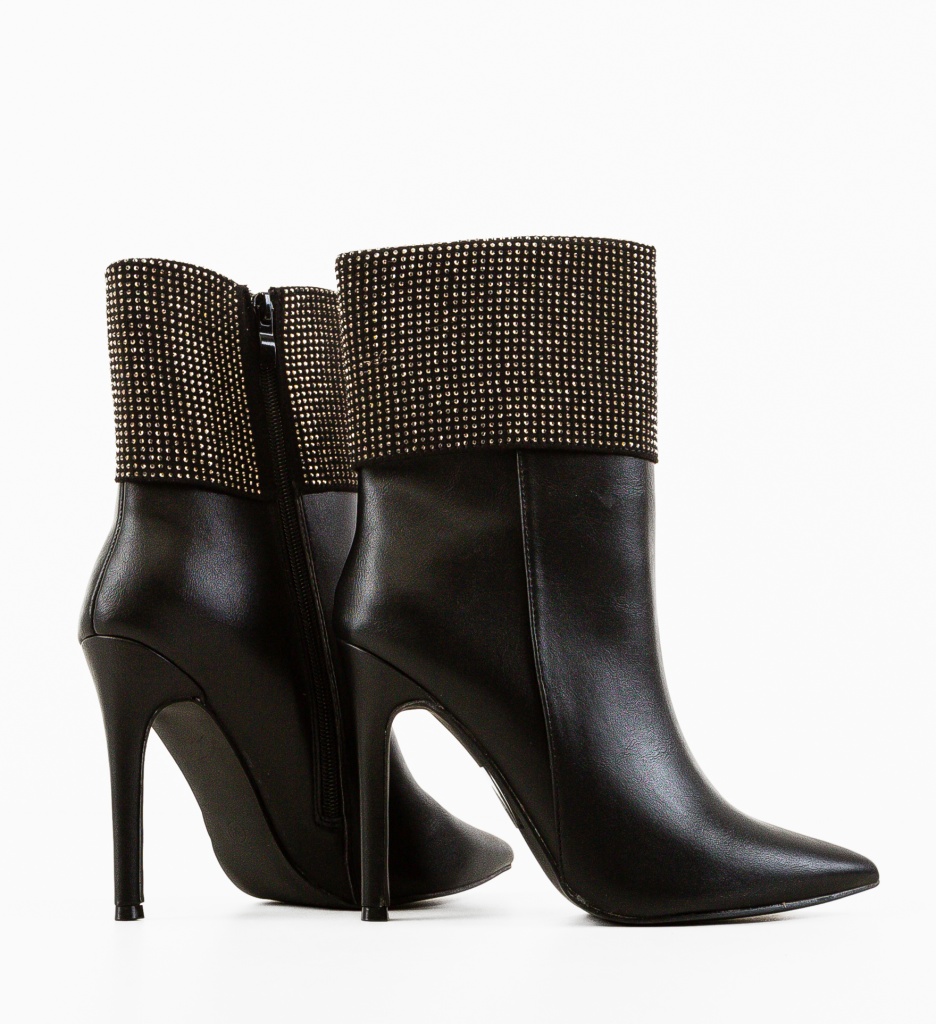 Botine Durga Negre - Eleganță și Confort - imagine 4