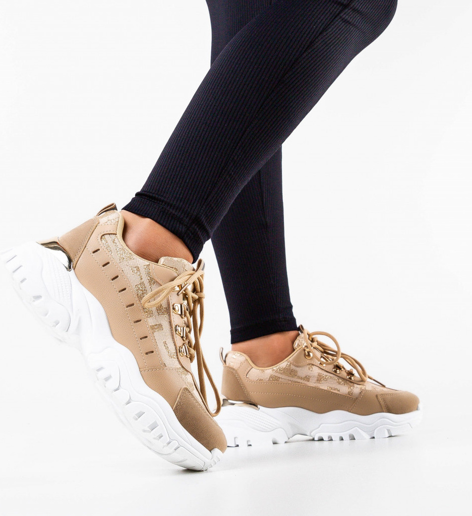 Sneakers Dama Huff Khaki | Confort & Stil