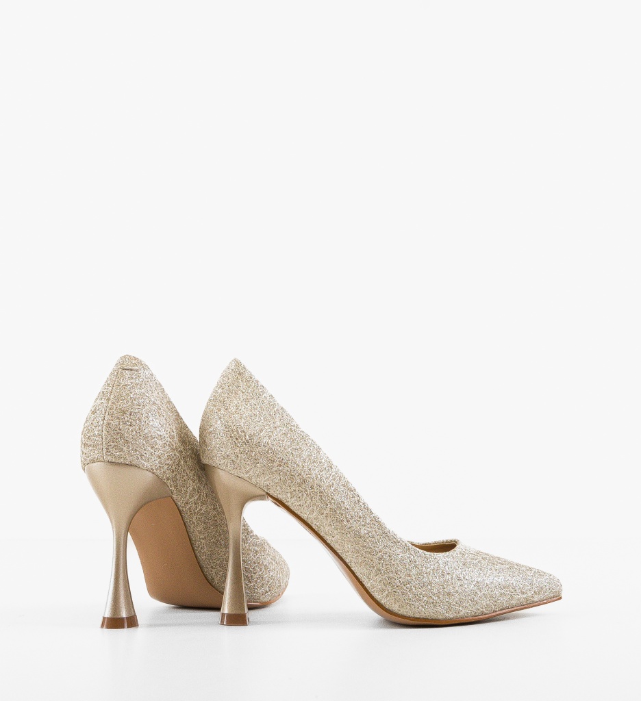 Pantofi Stiletto Auriu Bridie - Eleganță Maximă - imagine 5