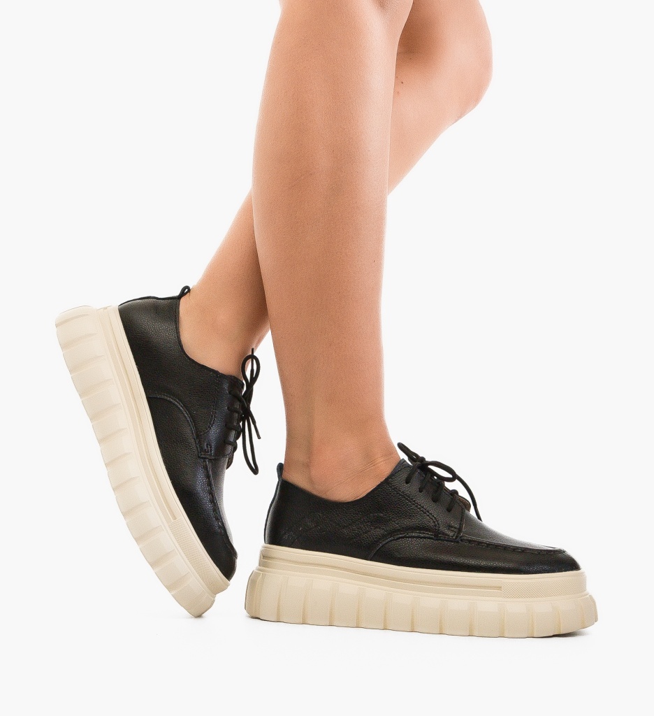 Pantofi Casual Loprem Negri - Confort și Stil - imagine 3