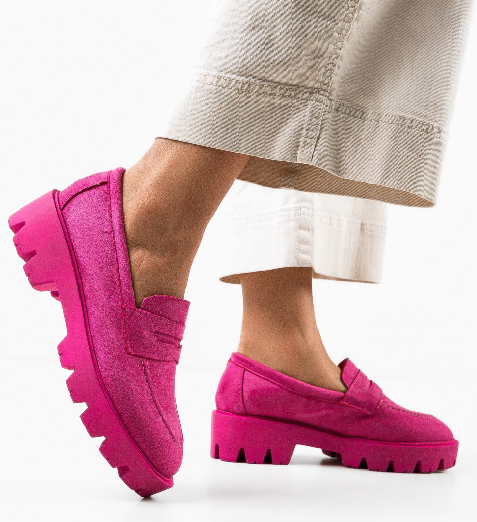 Pantofi Casual Dama Gyna Fuchsia | Confort și Stil - imagine 4
