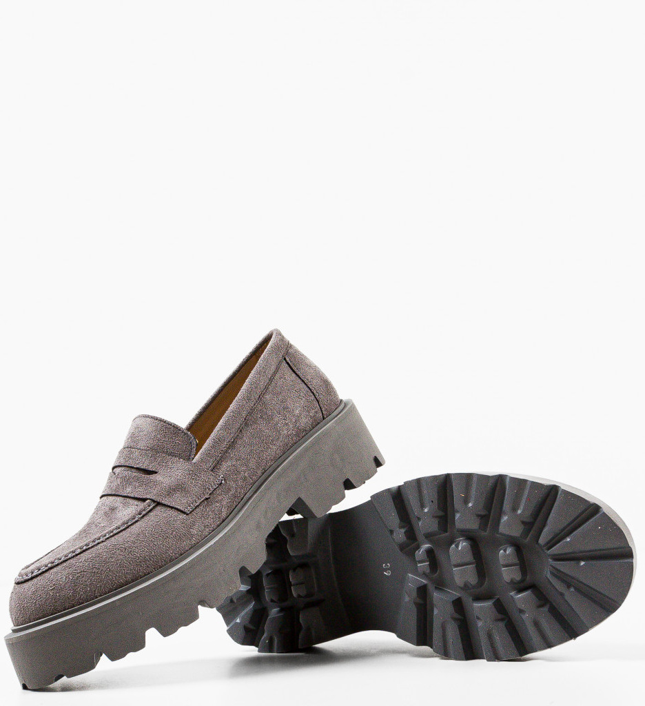 Pantofi Casual Dama Punde Gri - Confort și Stil - imagine 7