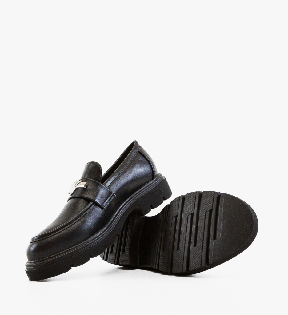 Pantofi Casual Dama Stende Negri Confortabili - imagine 4