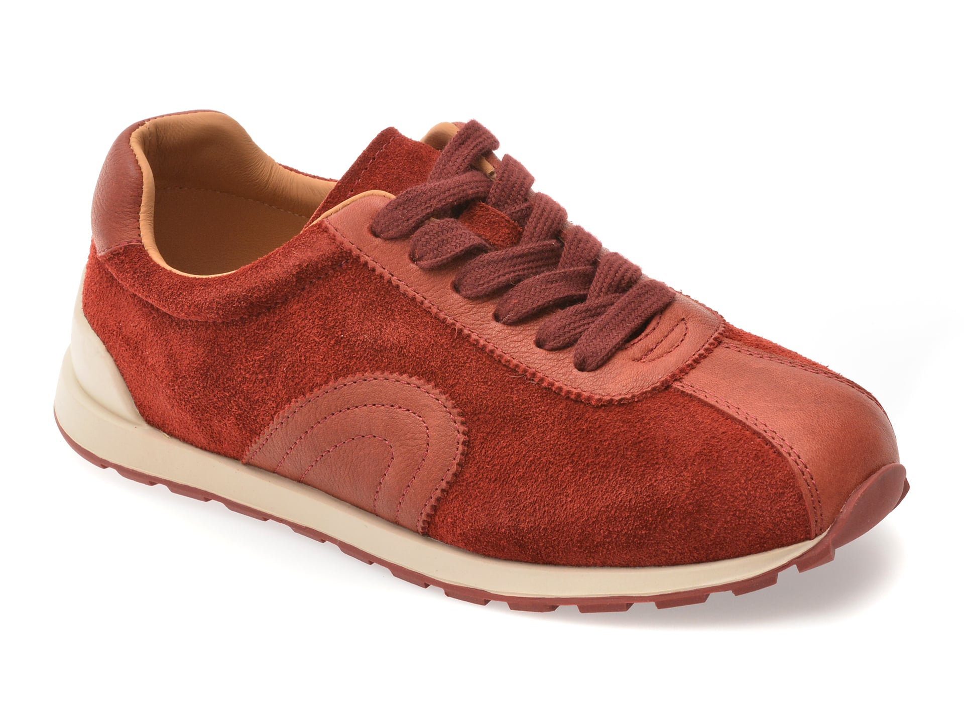 Pantofi Sport EPICA Piele Întoarsă Vișin