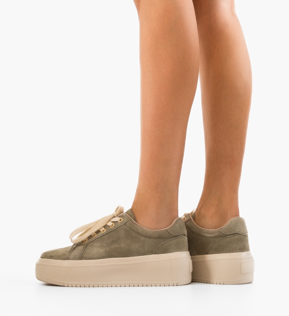 Sneakers Daravo Verzi | Confort si Design Modern - imagine 3