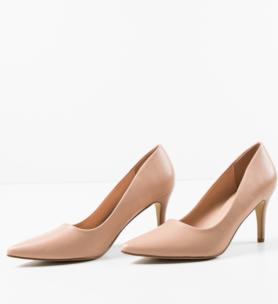 Pantofi Vinnie Bej eleganți - confort stilat - imagine 6