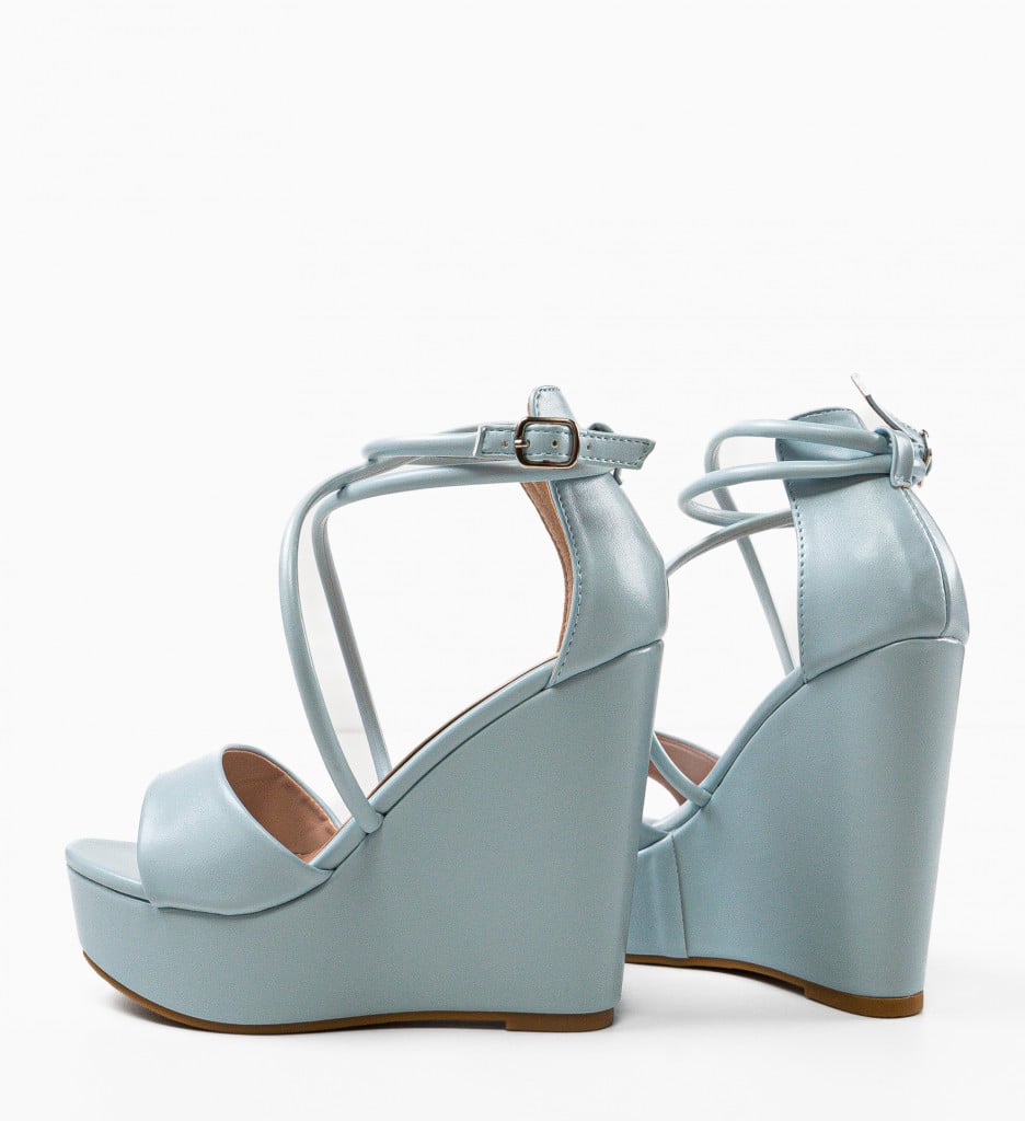 Platforme Dama Albastre Denver | Stil si Confort - imagine 7