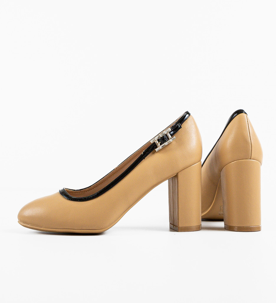Pantofi Dama Khaki cu Toc - Eleganță Modernă - imagine 11