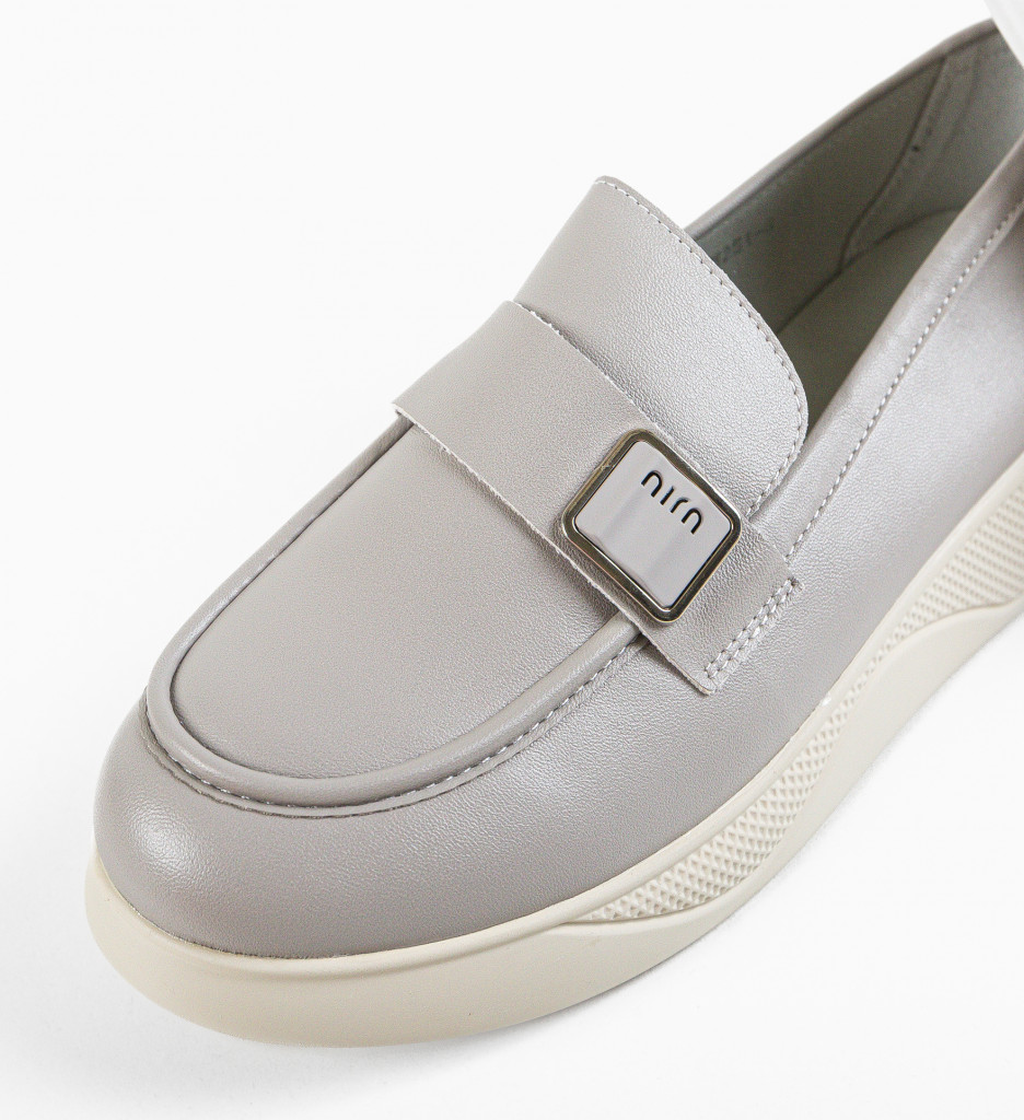 Pantofi Casual Dama Catlyn Gri | Confort si Stil - imagine 8