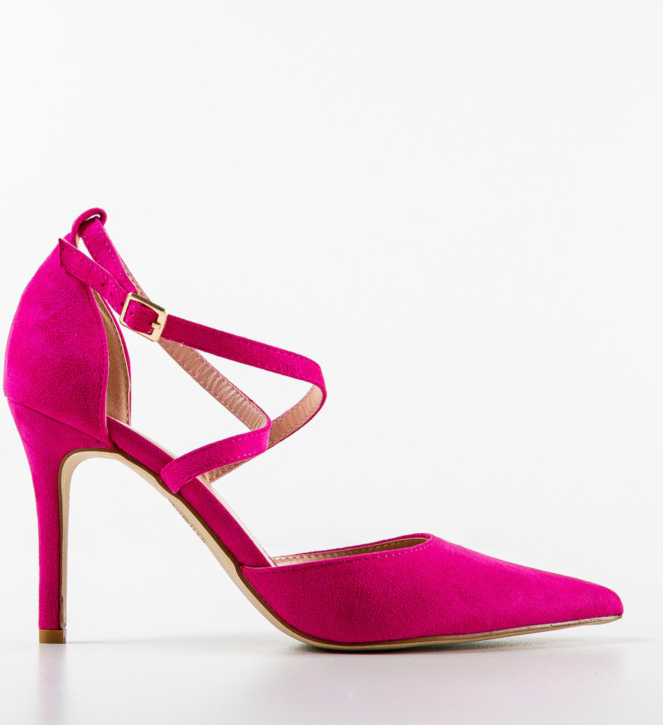 Pantofi Spatio Fuchsia | Toc Eleganță - imagine 6