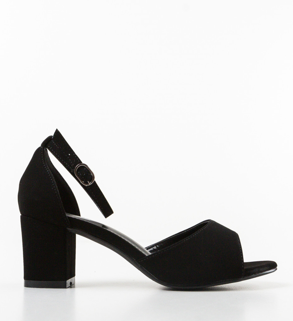 Sandale Bride Negre cu Toc - Stil și Rafinament - imagine 3