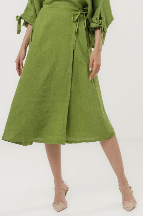 Fusta Verde Olive Shopika Stil Eleg