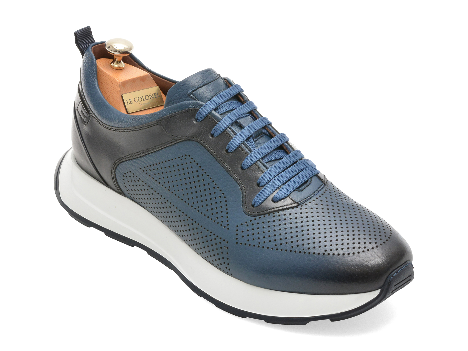 Pantofi Sport Le Colonel Bleu Piele Naturală
