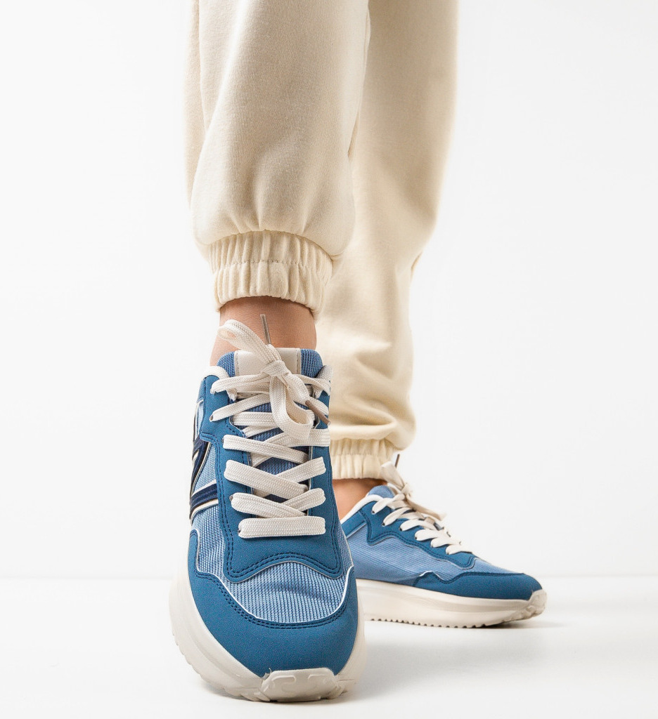 Sneakers Osborne Dama Albastri - Confort & Stil - imagine 3