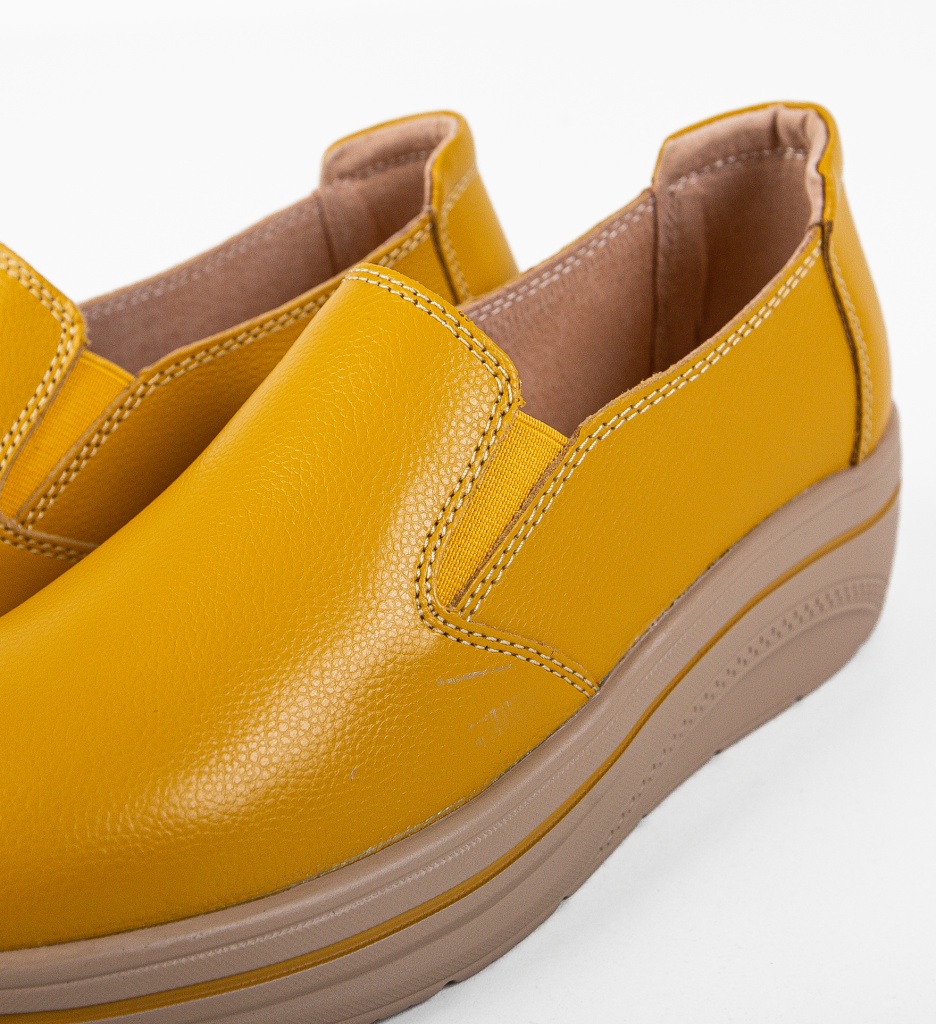 Pantofi Casual Alpino Galbeni - Confort și Stil - imagine 8