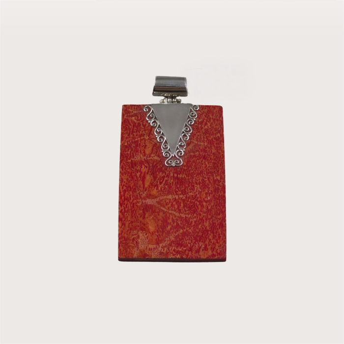 Pandantiv Argint 925 cu Coral | Shopika