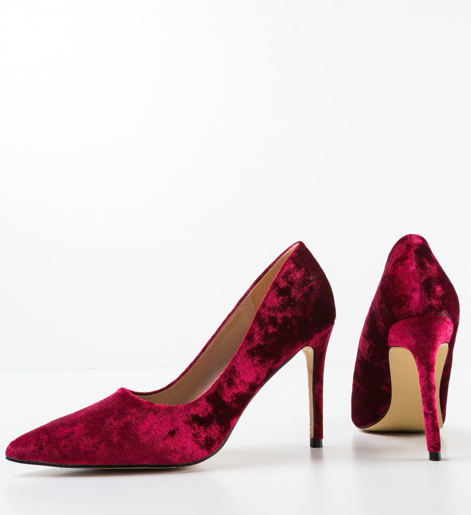 Pantofi cu Toc Mahir Grena | Eleganta Asigurata - imagine 8