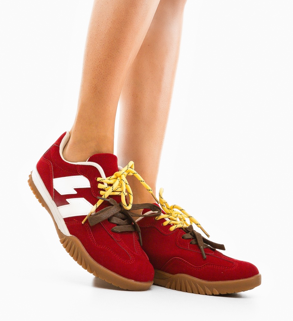 Pantofi Sport Velma Rosii | Confort și Stil