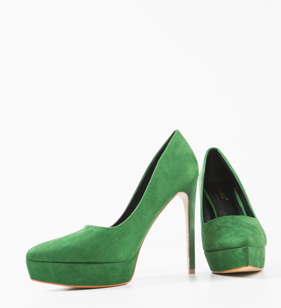 Pantofi Antony Verzi cu Toc Eleganți - imagine 8