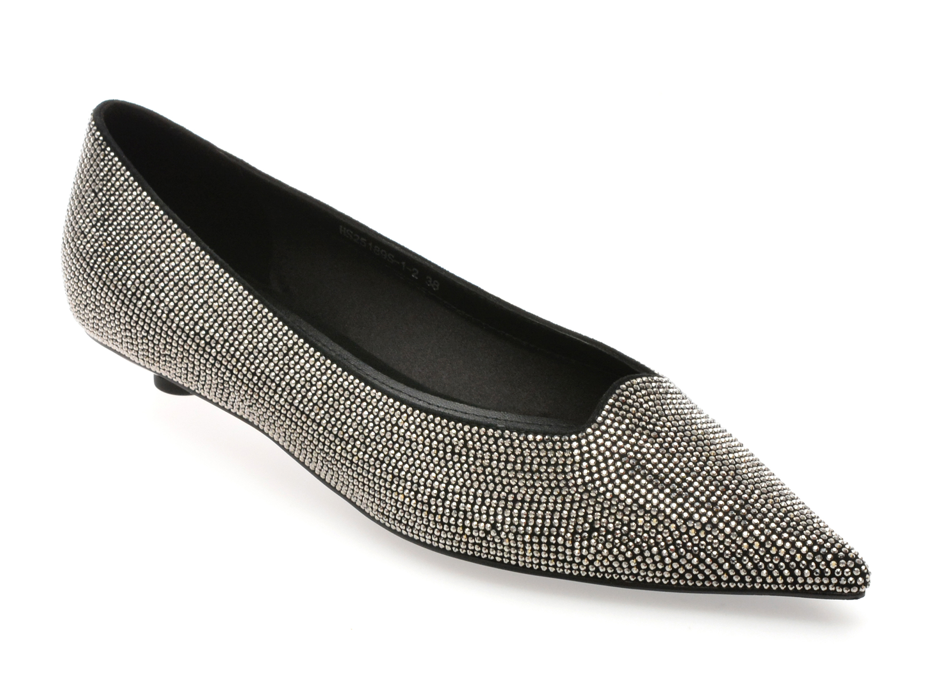 Balerini EPICA PREMIUM Argintii din Piele Naturală