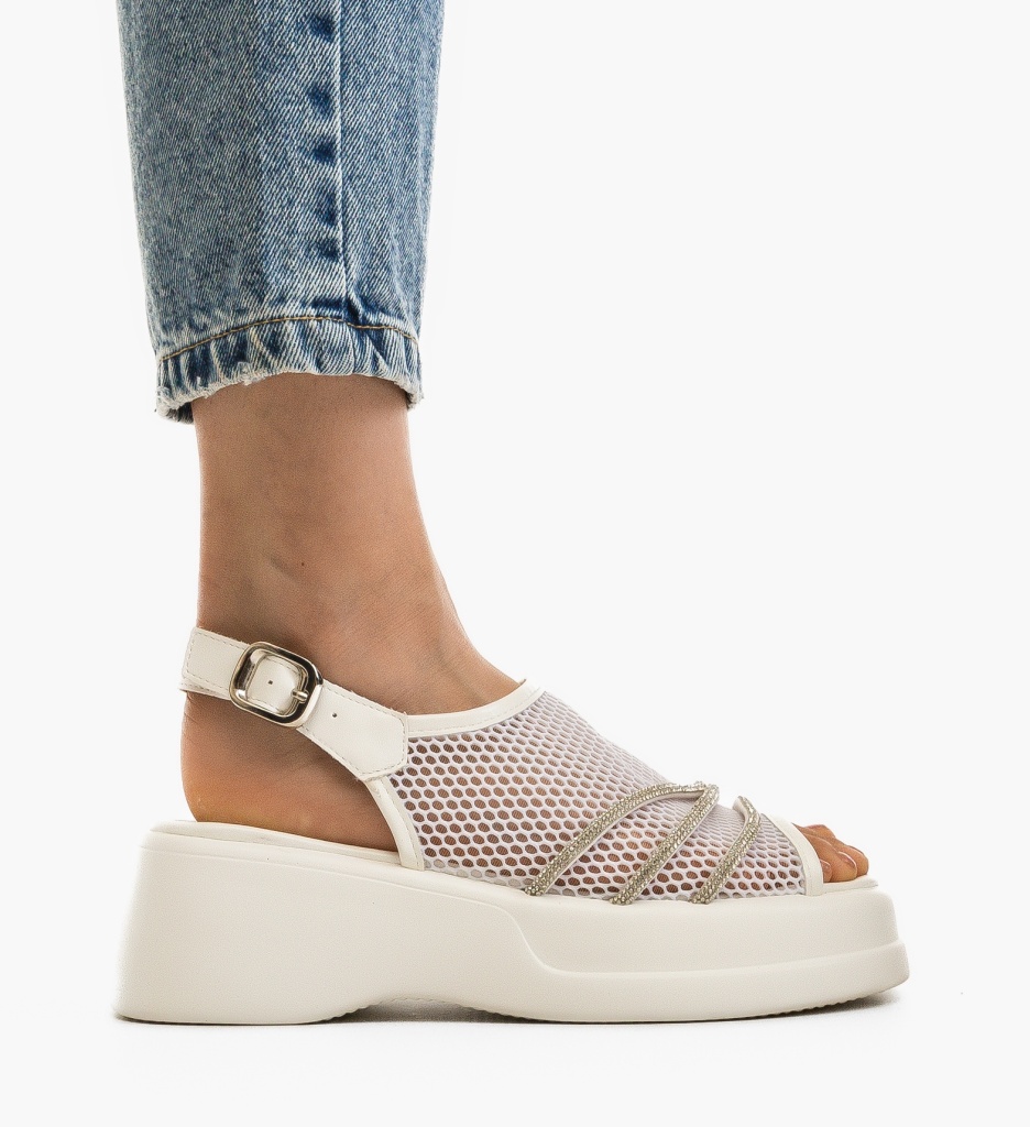 Sandale Dama Paze Albe | Eleganță și Confort - imagine 4